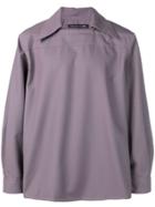 Mackintosh 0003 Pointed Collar Sweater - Purple