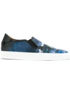 Givenchy Printed Slip On Sneakers - Blue