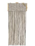 Elisabetta Franchi Textured Clutch Bag - Neutrals