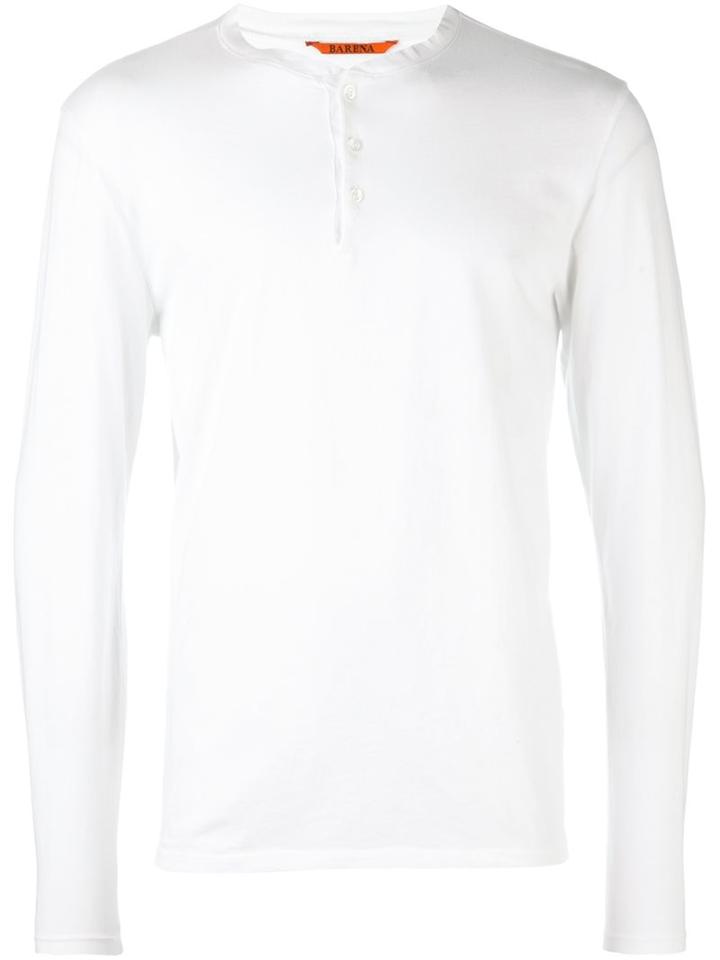 Barena Henley Jumper, Men's, Size: Medium, White, Cotton