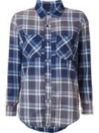 Nsf Plaid Shirt, Women's, Size: Small, Blue, Cotton