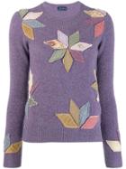 Polo Ralph Lauren Appliqué Petals Top - Purple