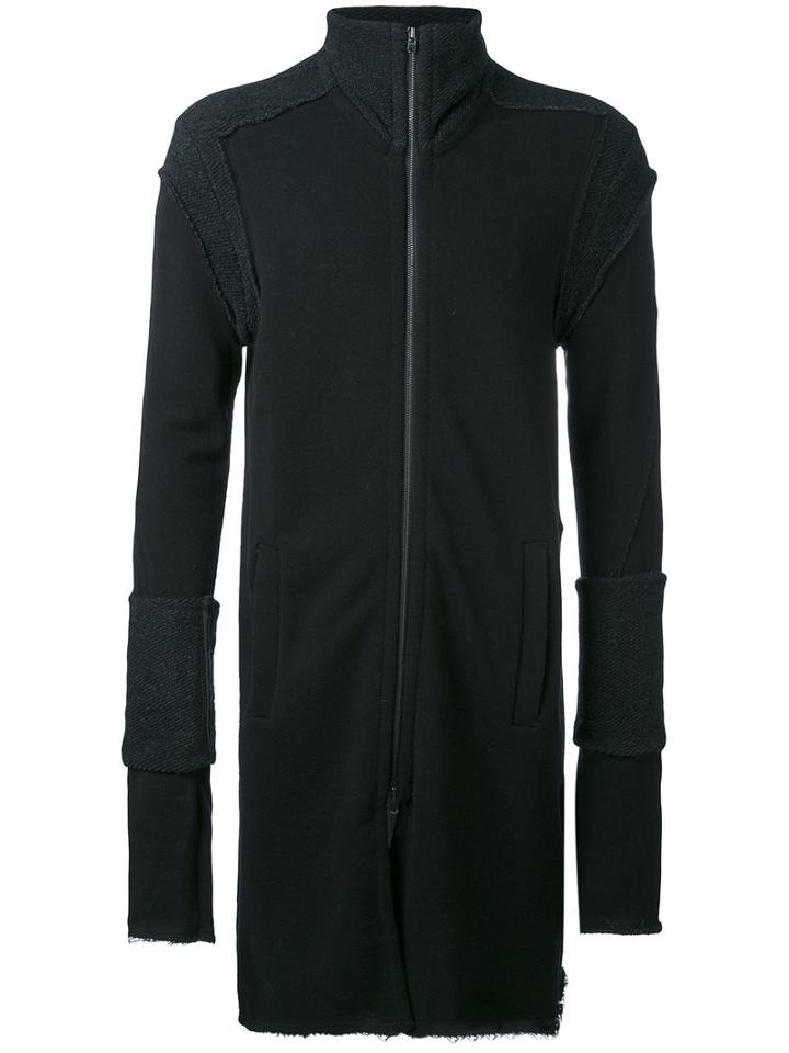 Lost & Found Ria Dunn - Zipped Long Cardigan - Men - Cotton/polyamide/alpaca - M, Black, Cotton/polyamide/alpaca