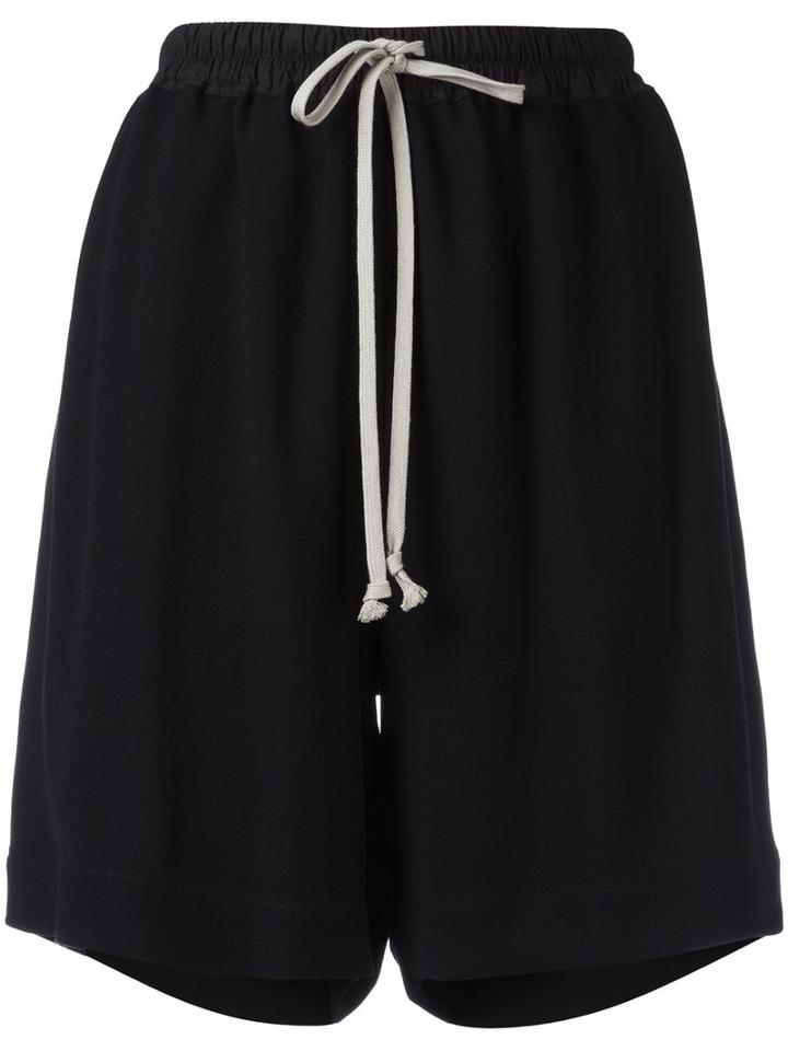 Rick Owens Relaxed-fit Shorts, Women's, Size: 40, Black, Viscose