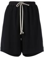 Rick Owens Relaxed-fit Shorts, Women's, Size: 40, Black, Viscose