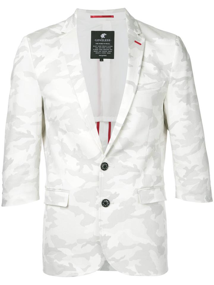 Loveless - Classic Blazer - Men - Cotton/polyurethane - 3, White, Cotton/polyurethane