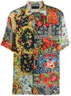 Versace Jeans Couture Printed Short Sleeve Shirt - Black