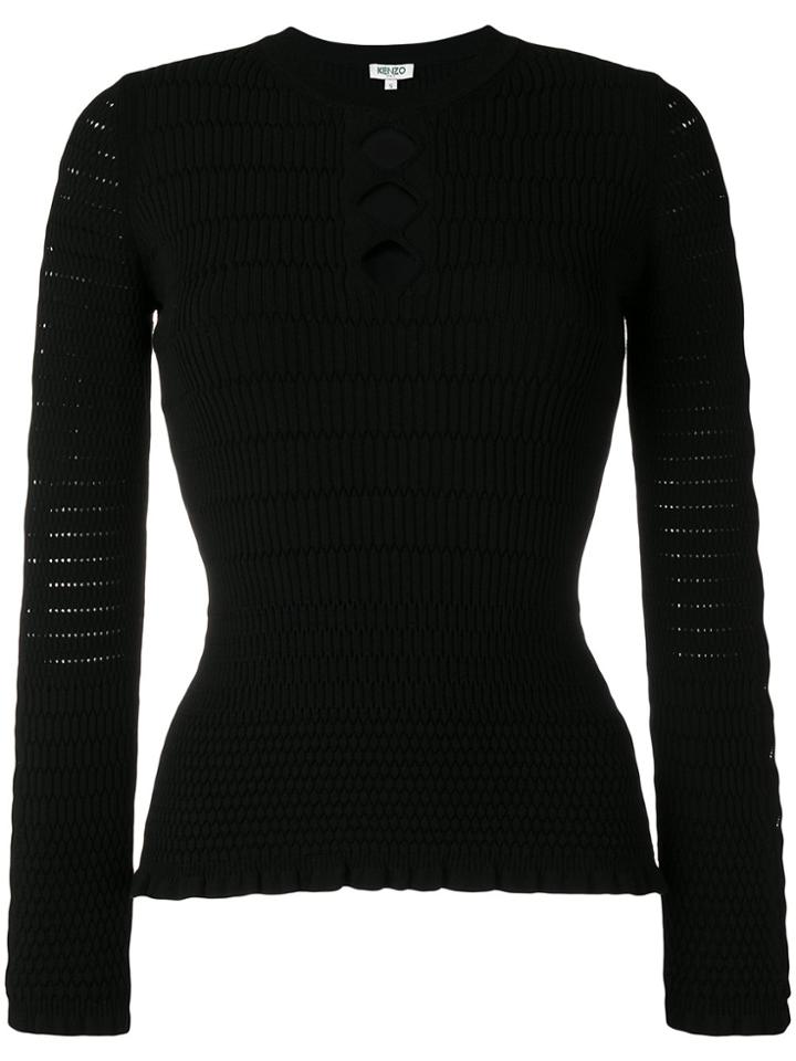 Kenzo Geometric Knit Top - Black