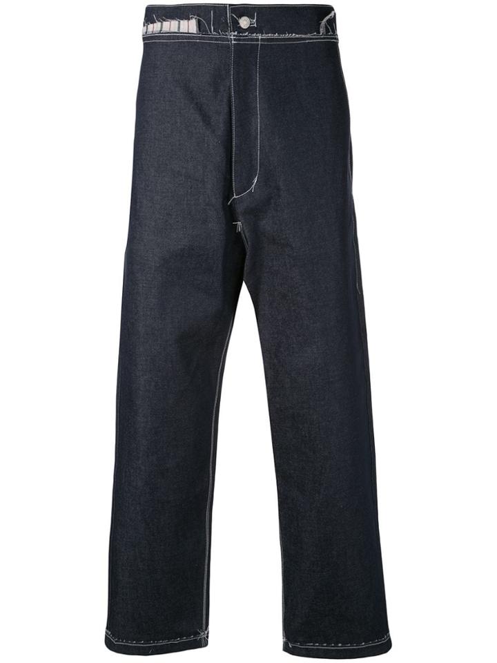 Camiel Fortgens Contrast Stitching Jeans - Blue