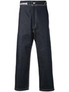 Camiel Fortgens Contrast Stitching Jeans - Blue