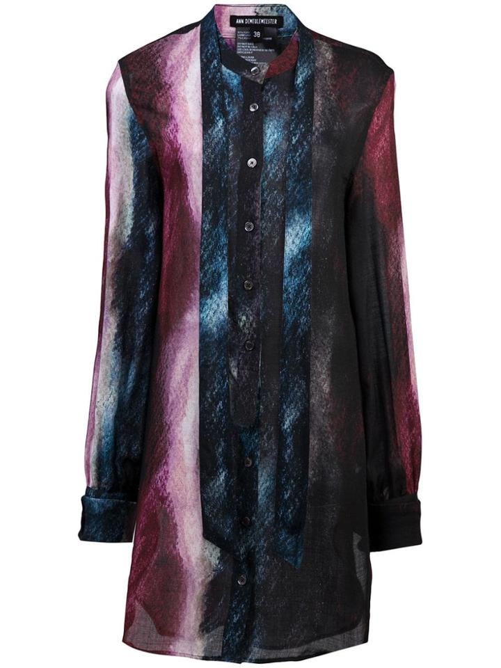 Ann Demeulemeester Neck Tie Shirt - Multicolour