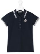 Moncler Kids Classic Logo Polo Shirt, Boy's, Size: 10 Yrs, Blue