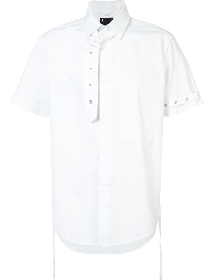 Craig Green Eyelet Detail Short Sleeve Shirt, Men's, Size: Medium, White, Cotton