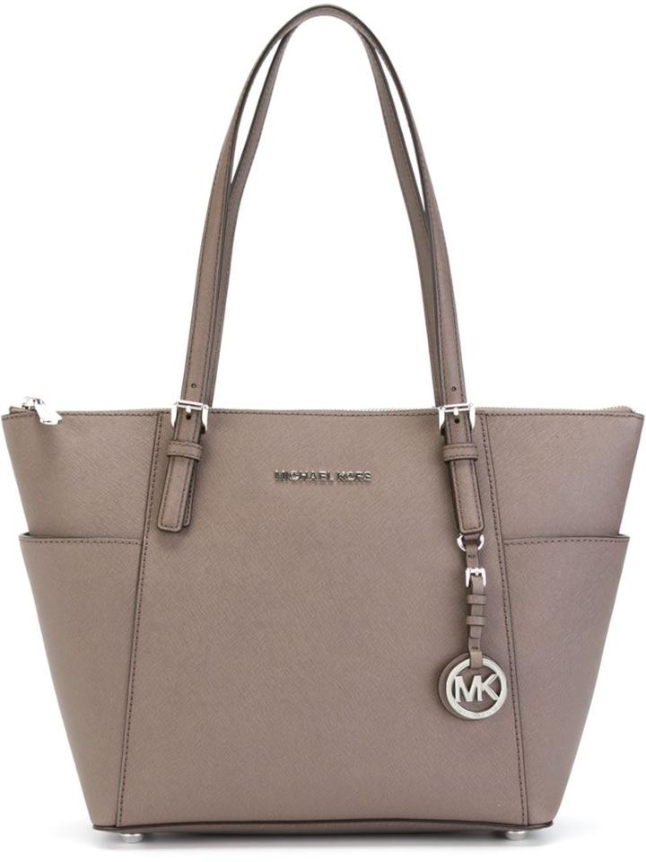 Michael Michael Kors 'jet Set' Top Zip Tote, Women's, Grey