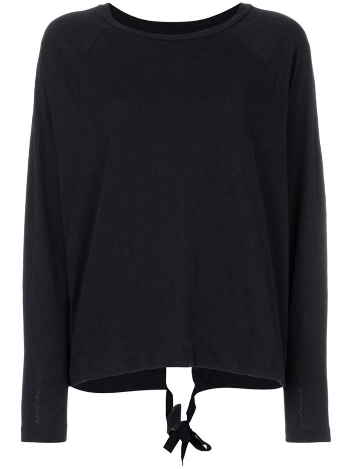 Thom Krom Back Slit Sweatshirt - Black