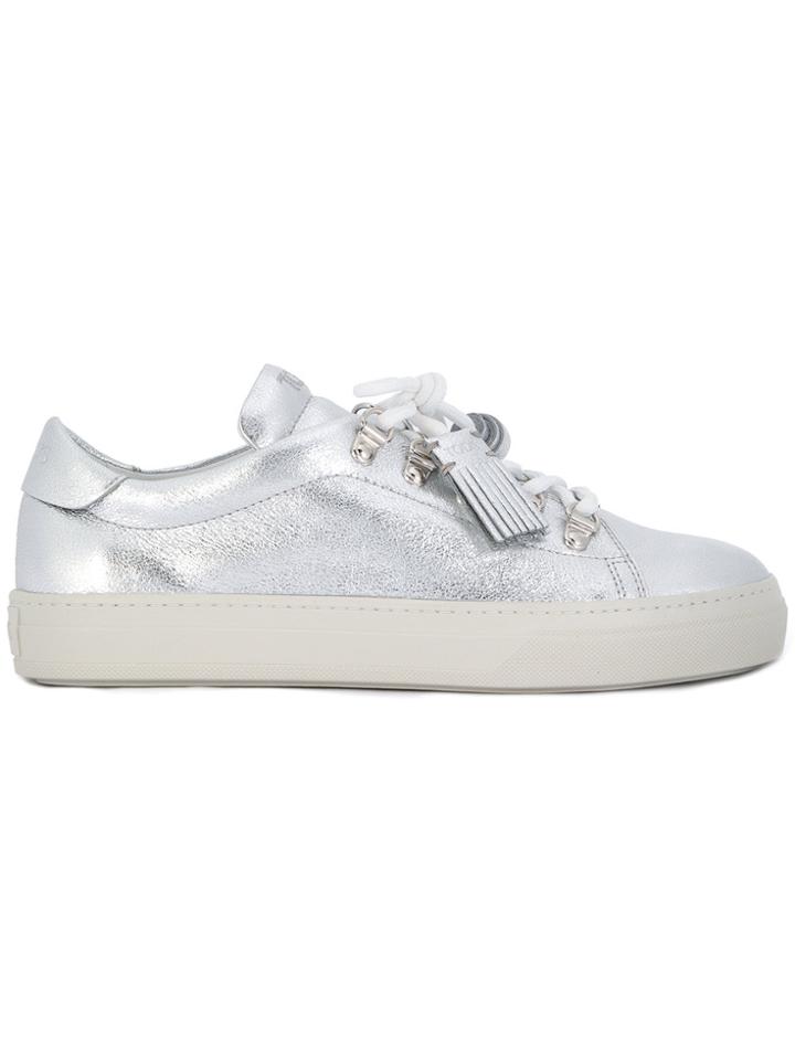 Tod's Tassel Trim Sneakers - Metallic