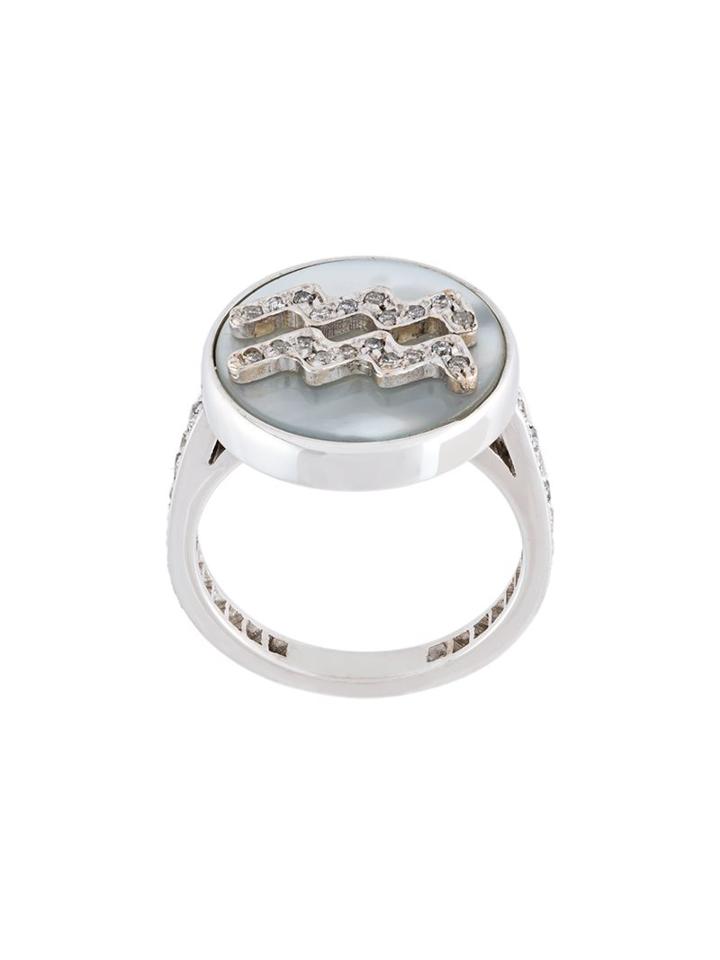 Carolina Bucci 'aquarius Lucky Zodiac' Ring, Women's, Size: 6, Metallic