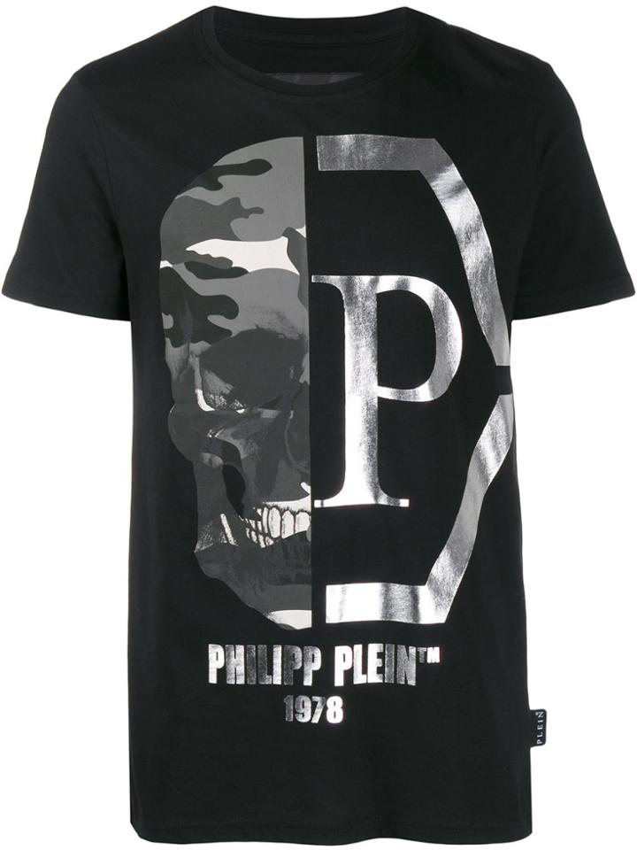 Philipp Plein Skull Round Neck T-shirt - Black