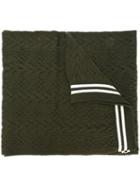 Comme Des Garçons Shirt Striped Scarf, Men's, Green, Acrylic
