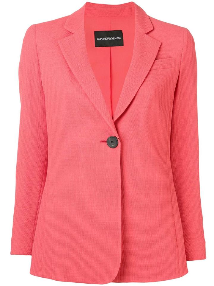 Emporio Armani Single Button Blazer - Pink