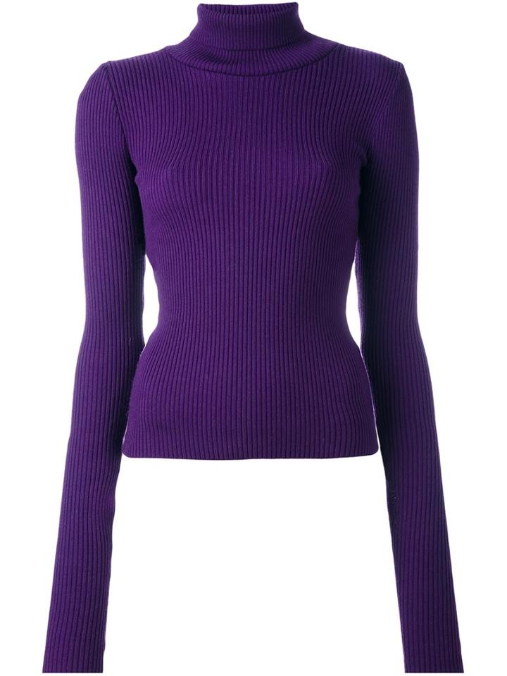 Jacquemus Sleeve Detail Pullover, Women's, Size: 38, Pink/purple, Wool