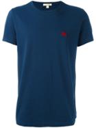 Burberry Embroidered Logo T-shirt, Men's, Size: Xxxl, Blue, Cotton