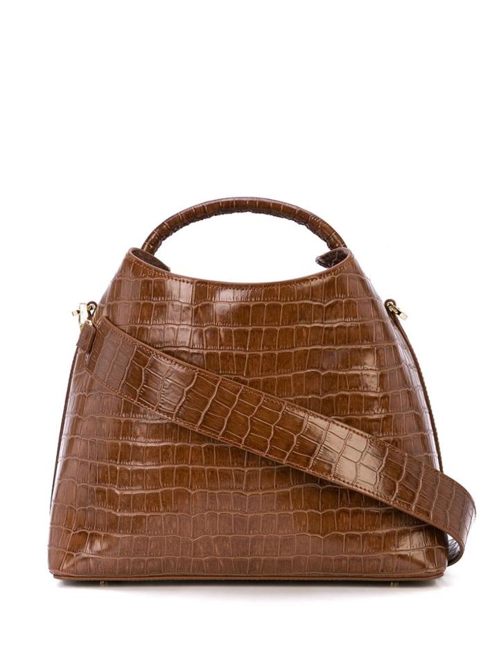 Elleme Structured Satchel Bag - Brown