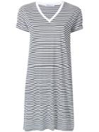 T By Alexander Wang Striped T-shirt Dress - Blue