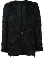 Ann Demeulemeester Fringed Blazer - Black