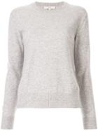 Vince Long-sleeve Fitted Sweater - Grey