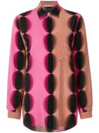 Marco De Vincenzo Geometric Print Longline Shirt - Pink & Purple