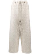 Oversized Pull-on Track Pants - Grey