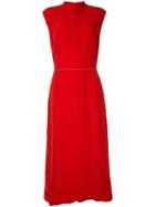 Marni Button-up Sleeveless Dress - Red