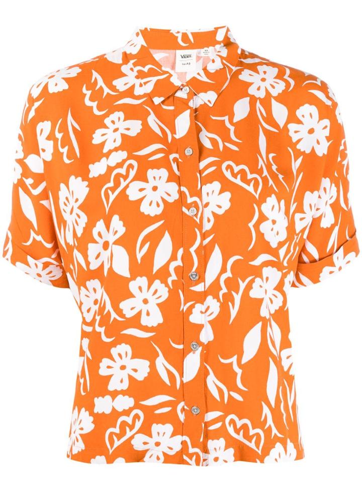 Vans Floral Print Shirt - Orange