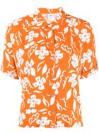 Vans Floral Print Shirt - Orange