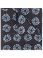 Lardini Square Print Pocket Square - Brown