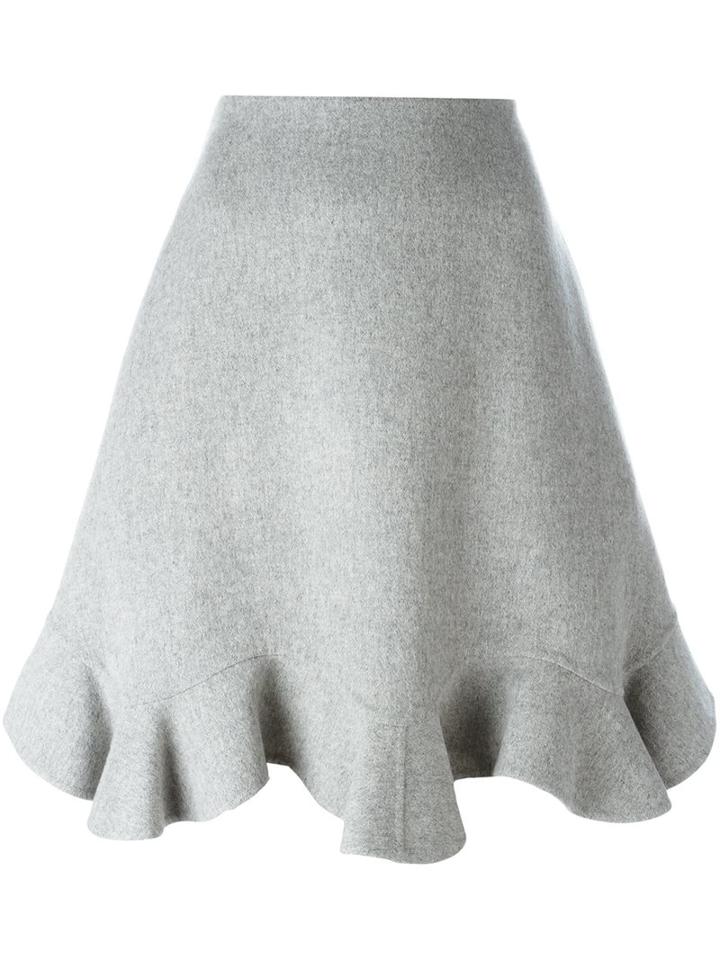 Mary Katrantzou 'double Larimar' Skirt, Women's, Size: 8, Grey, Wool/cashmere