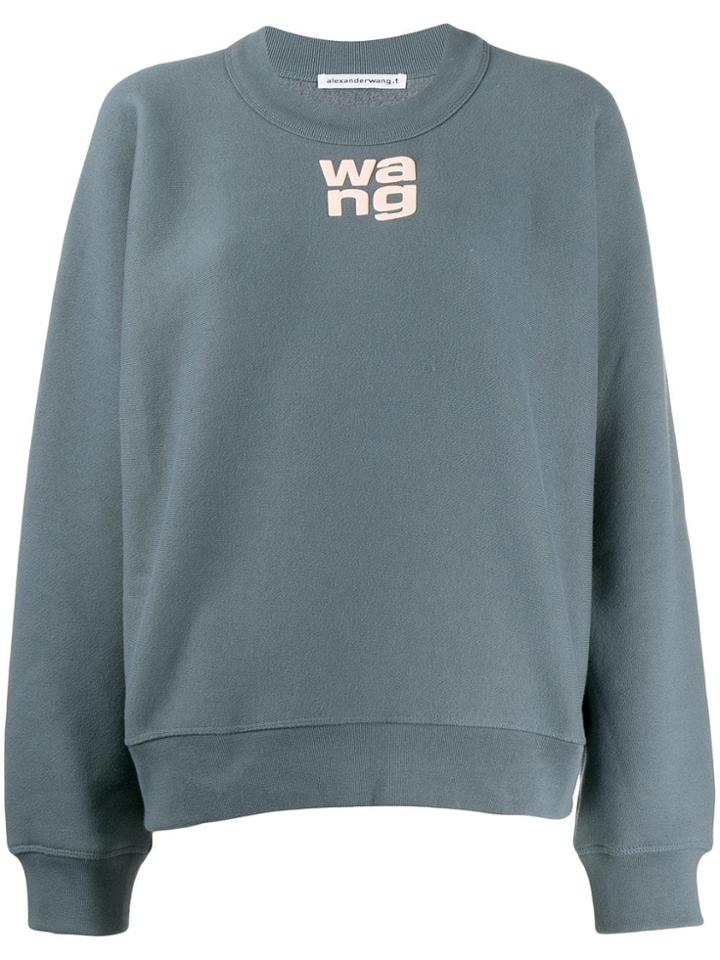 T By Alexander Wang Logo Sweatshirt - Grey