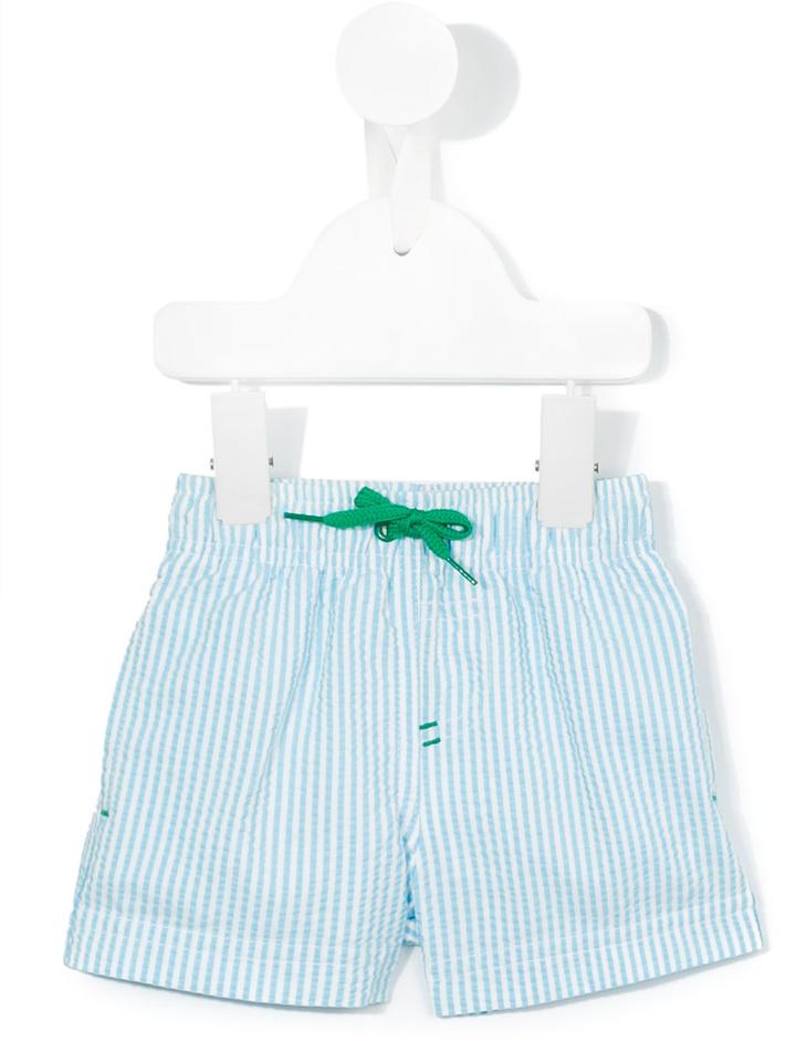 Tartine Et Chocolat - Striped Swim Shorts - Kids - Cotton/polyester - 18 Mth, Blue