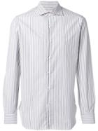 Isaia Striped Shirt - White