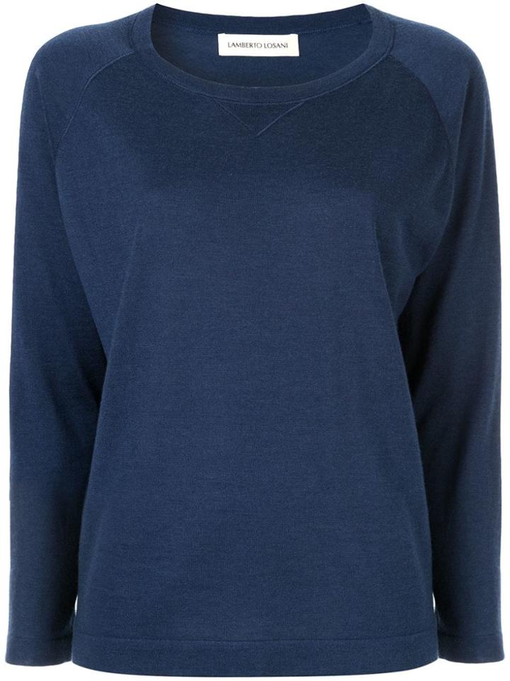 Lamberto Losani Basic Sweatshirt - Blue