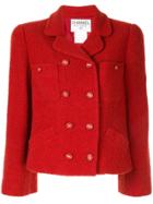 Chanel Pre-owned 1995s Double-breasted Jacket - Red