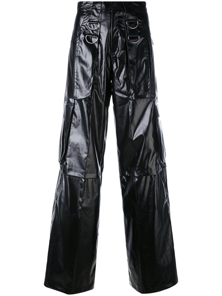 Misbhv - Cargo Flared Trousers - Women - Cotton/polyurethane - S, Black, Cotton/polyurethane