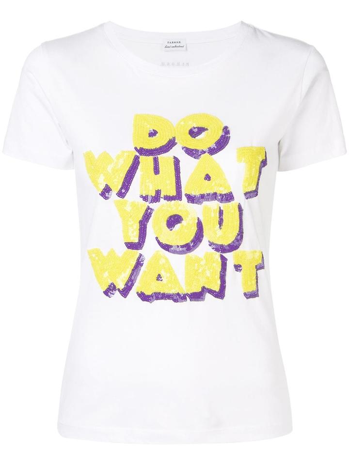 P.a.r.o.s.h. Slogan Print T-shirt - White