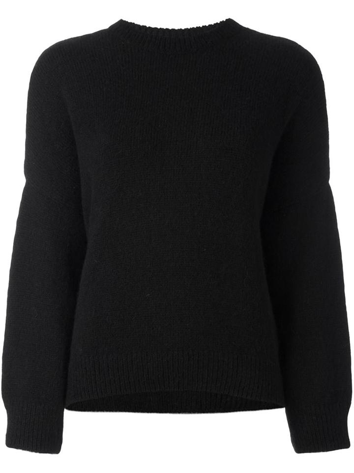 Masscob Round Neck Jumper, Women's, Size: Small, Black, Nylon/wool/alpaca