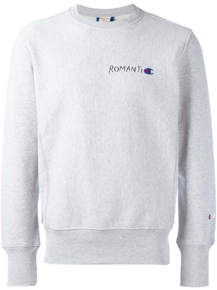Champion Romantic Sweatshirt, Men's, Size: Large, Grey, Cotton/polyester