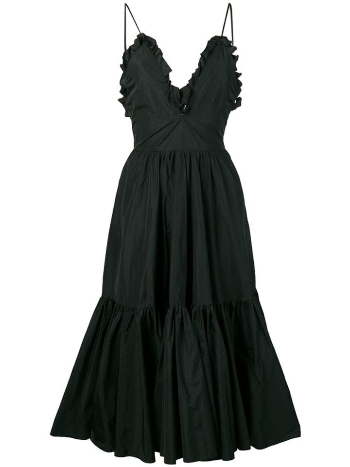 Brognano Ruffle Flare Dress - Black