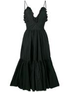 Brognano Ruffle Flare Dress - Black