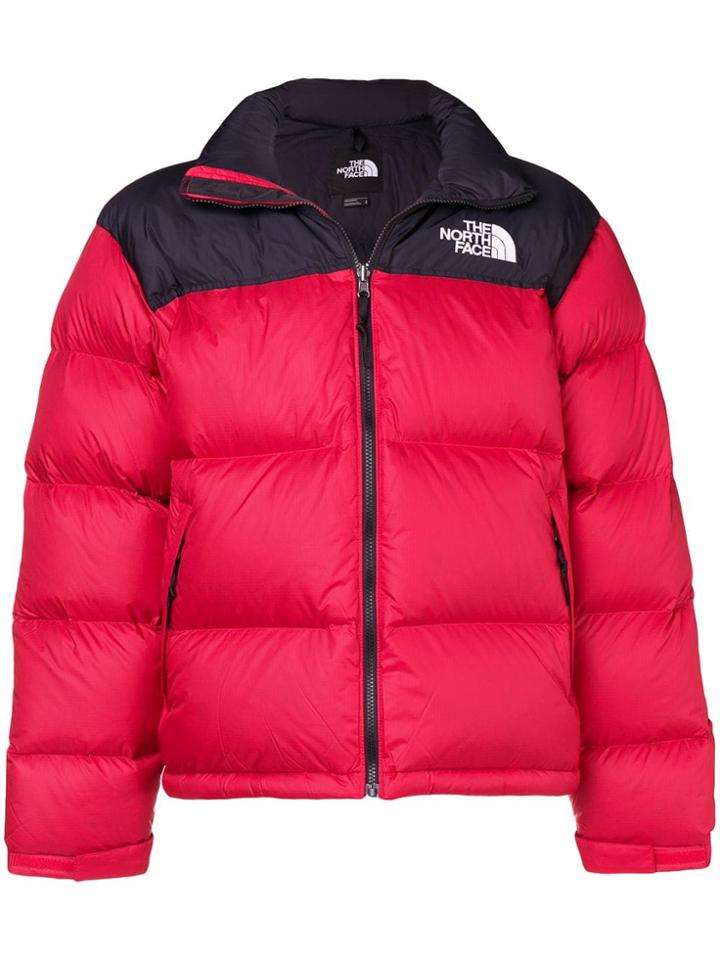 The North Face Colour-block Padded Jacket - Red