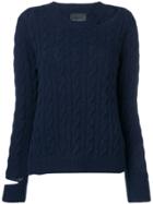 Erika Cavallini Cut-out Detail Jumper - Blue